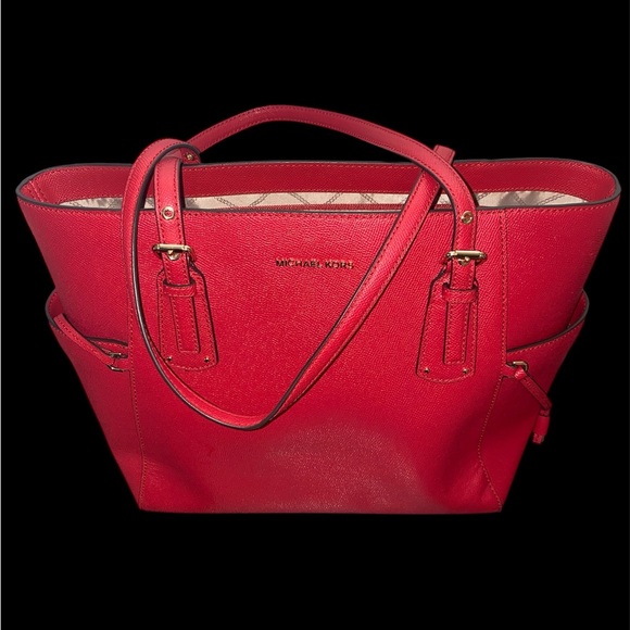 Michael Kors Red Tote Bag - Picture 6 of 15